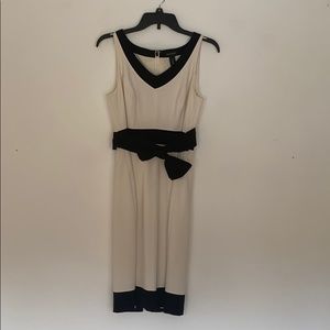 Classy white and black dress!